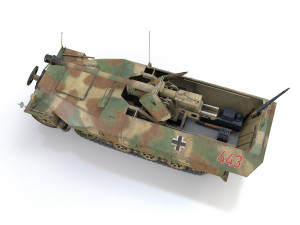 sdkfz 251 ausf d - pakwagen - 19 pzdiv Modelo 3D