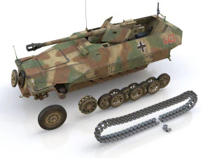 sdkfz 251 ausf d - pakwagen - 19 pzdiv 3D Model