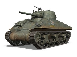 m4a2 sherman cuddles 3D 모델