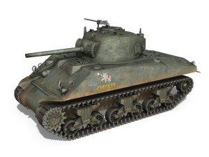 m4a2 sherman cuddles 3D 모델