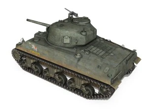 m4a2 sherman cuddles 3D Model