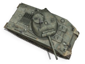 m4a2 sherman cuddles 3D 모델