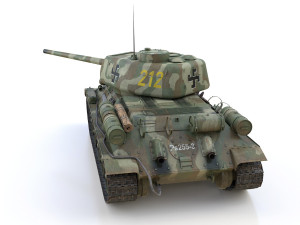 t-34-85 - 212 - finish army Model 3D