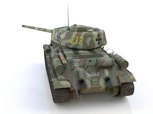 t-34-85 - 212 - finish army 3D Model
