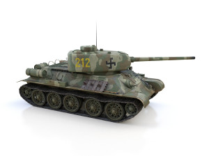 t-34-85 - 212 - finish army Model 3D