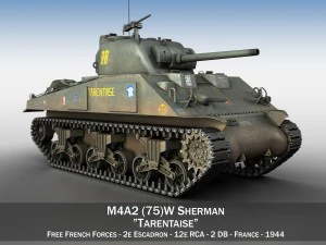 m4a2 шерман - тарантез 3D Модель