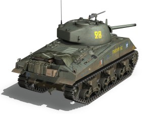 m4a2 sherman - tarentaise 3D 모델