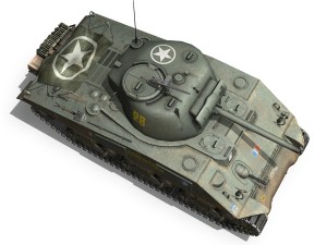 m4a2 sherman - tarentaise 3D 모델
