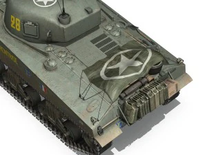 m4a2 sherman - tarentaise 3D Model
