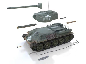 panzerkampfwagen 747 r - t-34 85 3D Model