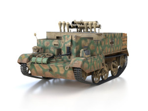 bren carrier - buc - german army 3D 모델