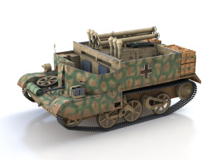 bren carrier - buc - german army 3D 모델
