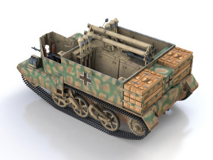 bren carrier - buc - german army 3D 모델