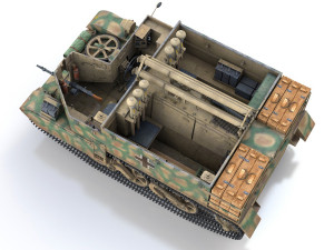 bren carrier - buc - german army 3D 모델