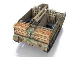 bren carrier - buc - german army 3D 모델