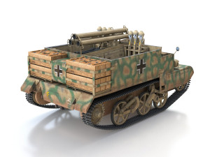 bren carrier - buc - german army 3D 모델