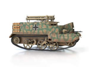bren carrier - buc - german army 3D 모델