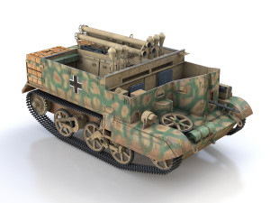 bren carrier - buc - german army 3D 모델