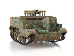 bren carrier - buc - german army 3D 모델