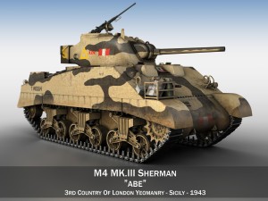 m4 sherman mk iii abe Modello 3D