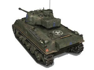 m4 sherman mk vc firefly spitfire 3D Model