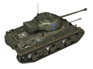 m4 sherman mk vc firefly spitfire 3D Model