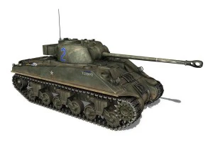 m4 sherman mk vc firefly spitfire 3D Model