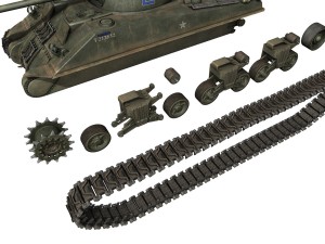 m4 sherman mk vc firefly spitfire 3D Модель
