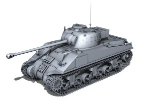 m4 sherman mk vc firefly spitfire 3D Model