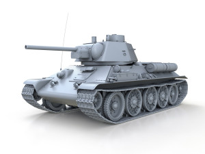 ot-34-76 - model 1943 - soviet flame-thrower tank 3D-Modell