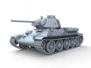 ot-34-76 - model 1943 - soviet flame-thrower tank 3D Model