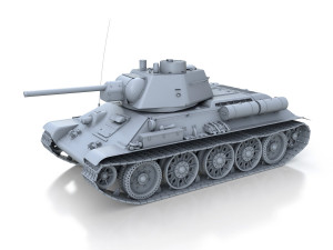 ot-34-76 - model 1943 - soviet flame-thrower tank 3D-Modell