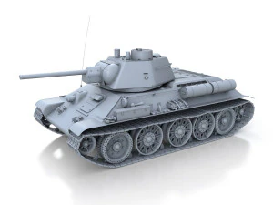 ot-34-76 - model 1943 - soviet flame-thrower tank 3D Model