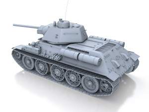 ot-34-76 - model 1943 - soviet flame-thrower tank 3D-Modell