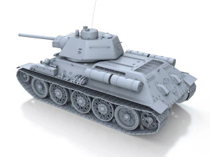 ot-34-76 - model 1943 - soviet flame-thrower tank 3D Model
