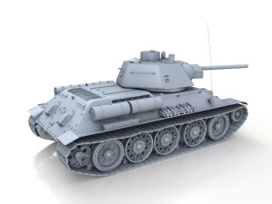 ot-34-76 - model 1943 - soviet flame-thrower tank 3D-Modell