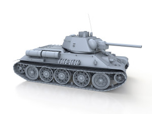 ot-34-76 - model 1943 - soviet flame-thrower tank 3D-Modell