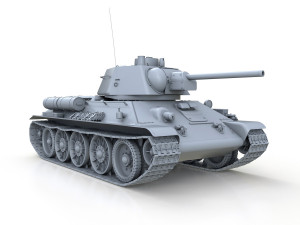 ot-34-76 - model 1943 - soviet flame-thrower tank 3D-Modell