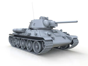 ot-34-76 - model 1943 - soviet flame-thrower tank 3D Model