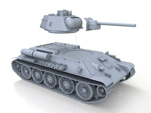 ot-34-76 - model 1943 - soviet flame-thrower tank 3D-Modell