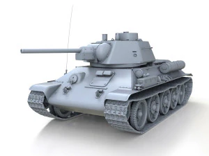 t-34-76 - model 1943 - factory 112 - soviet medium tank 3D Model