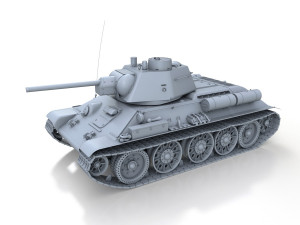 t-34-76 - model 1943 - factory 112 - soviet medium tank Model 3D