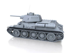 t-34-76 - model 1943 - factory 112 - soviet medium tank 3D Model