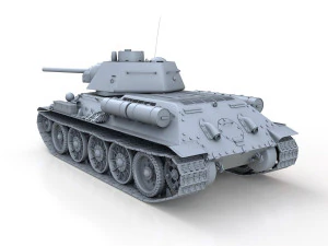 t-34-76 - model 1943 - factory 112 - soviet medium tank 3D Model