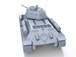 t-34-76 - model 1943 - factory 112 - soviet medium tank Model 3D