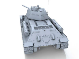 t-34-76 - model 1943 - factory 112 - soviet medium tank 3D Model