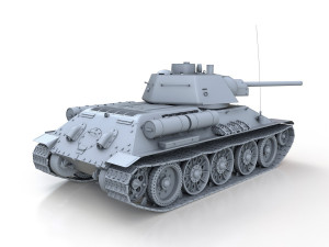 t-34-76 - model 1943 - factory 112 - soviet medium tank Model 3D