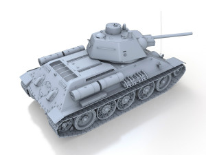 t-34-76 - model 1943 - factory 112 - soviet medium tank Model 3D