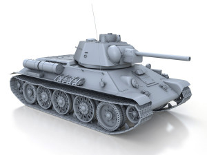 t-34-76 - model 1943 - factory 112 - soviet medium tank Model 3D
