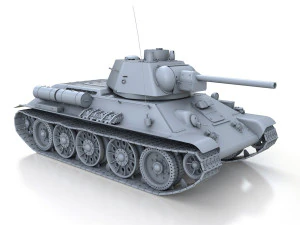 t-34-76 - model 1943 - factory 112 - soviet medium tank 3D Model